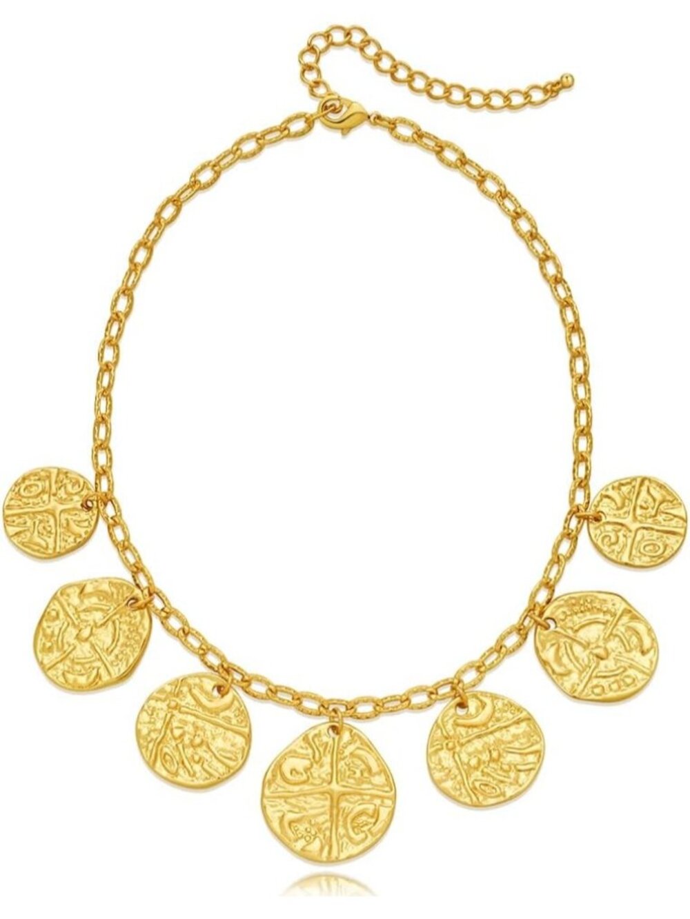 Women's Gold Coin Choker Pendent Dainty Boho Statement Summer Jewelry Necklaces
